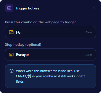Trigger Hotkey Repeat